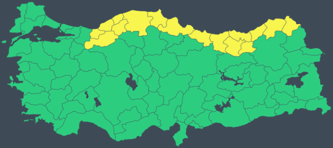 16 il için "sarı" uyarı: Kuvvetli kar yağışına dikkat